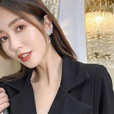 Buy Angel Wings Crystal Draped Women's Earrings Love Wings Glittering On  Ears at affordable prices — free shipping, real reviews with photos — Joom