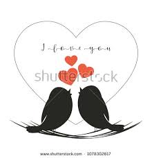 Bird Silhouette Isolated Birds In Love Vector Illustration Black Birds Ilustraciones Infantiles Ilustraciones Decoracion De Unas