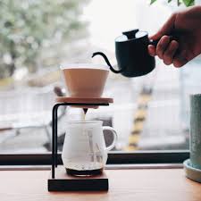 Beautiful Set Miyaco Single Drip Kettle Mahogany Torch Mountain Dripper White Torch Glass Server Pitchii Ha Coffee Dripper Coffee Brewing Coffee Dripper Stand
