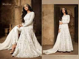 Buy Maisha 7207 Salwar Suit White at Rs. 1600 online from Surati Fabric  party wear salwar suits : Maisha-7207-Salwar-Suit-Wh