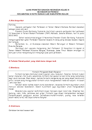 Check spelling or type a new query. Doc Ujian Praktek Bahasa Indonesia Kelas Vi Sd Darimi Nuriang Academia Edu