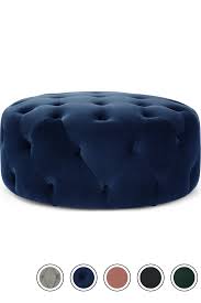 Get 5% in rewards with club o! Made Large Round Pouffe Velvet Electric Blue Hampton Pouffes Footstools Collection From Made Com Pouffe The Hamptons Electric Blue