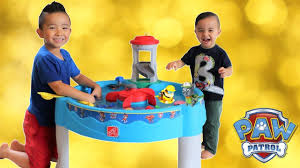 Paw Patrol Water Table Unboxing Fun With Ckn Toys Water Table Paw Patrol Kids Play Table