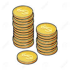 Flat vector cartoon money illustration. Golden Coins Icon In Cartoon Style Isolated On White Background Royalty Free Cliparts Vectors And Stock Illustration Image 68627120