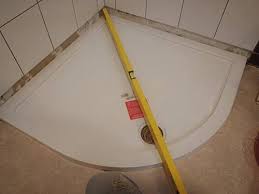 Low profile shower trays can be fit flush to the floor as above…. How To Fit A Shower Tray Fitting A Low Profile Or Low Level Shower Tray Diy Doctor