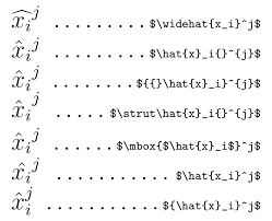 Subscripts And Superscripts On Accented Math Characters Tex Latex Stack Exchange