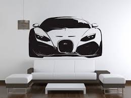 Bugatti Veyron Super Sports Car Wall Decal Sticker Ve88 Car Themed Rooms Boys Car Bedroom Bugatti Veyron Super Sport