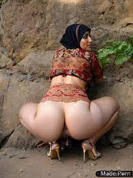 Porn image of nude arabic big ass anal orgasm chubby squatting created by AI