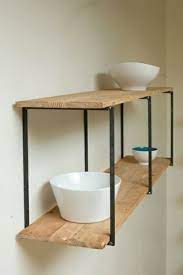 Le mobilier pour la cuisine style industriel est en métal ou en bois. Les Etageres Industrielles Dans L Intereiur Meuble A Fabriquer Soi Meme Deco Maison Etagere Bois Metal