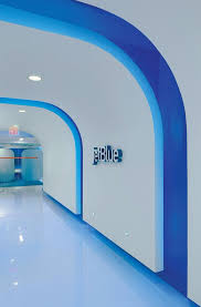 The New Jetblue Headquarters In Long Island City Ny Aka Long Island City Support Center Lsc Office Wall Design Commercial Interior Design Jet Blue Airlines