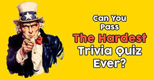 If you think you can, give it a try. Can You Pass The Hardest Trivia Quiz Ever Quizpug