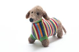 It's a social network, p. Knitted Sausage Dog With Multi Stripe Jumper It S Handmade