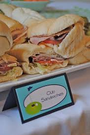 Club Sandwiches Golf Party Golf Birthday Party Birthday Party Food