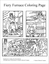 Furnace daniel shadrach kids bedroom clipart black and. Fiery Furnace Coloring Pages Crafting The Word Of God