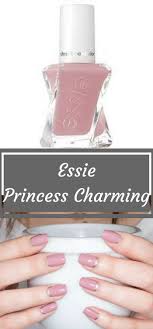The brush is also unusual because the plastic tip holding it is flat rather than round and it helps your brush to stay flat and get the most coverage in a single stroke. Essie Gel Couture Enchanted Collection In Princess Charming Essie Ad Nail Polish Essie Gel Couture Nail Colors