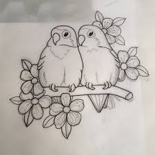 Anchhez Tattoo Tatu Bird Drawings Fabric Painting Art Drawings Simple