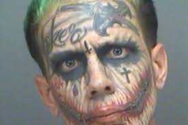 Small batman joker face heath ledger portrait tattoo design. Lawrence Sullivan With Face Full Of Joker Tattoos Arrested On Gun Charge Crime News