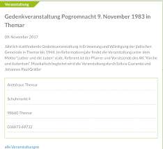 0 ratings0% found this document useful (0 votes). Gedenkveranstaltung Themar Am 9 November 2017 Ihre Stimmen Leben Noch Judisches Leben In Themar