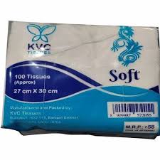 White Soft Tissue Napkin, Packet