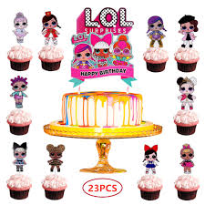 Throw your little doll a trendy birthday bash with our l.o.l. Msltr 24pcs Lol Cake Topper Pink Cake Decorations For Bday Theme Party Happy Birthday Cake Topper Cake Cupcake Toppers Cake Toppers Princepalace Co Th