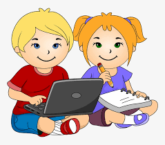 1,000 free reading and writing clipart in ai, svg, eps or psd. Laptop Clipart For Kids Girl And Boy Writing Clipart Free Transparent Png Download Pngkey