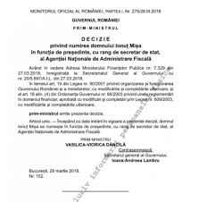 Find the best decizie de numire around saylorsburg,pa and get detailed driving directions with road conditions, live traffic updates, and reviews of local business along the way. Oficial Decizia De Numire A Noului Presedinte Anaf PublicatÄ In Monitorul Oficial Stiri Pe Surse Cele Mai Noi Stiri