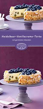 Heidelbeer Vanillecreme Torte Rezept Kuchen Und Torten Vanillecreme Torte Vanillecreme