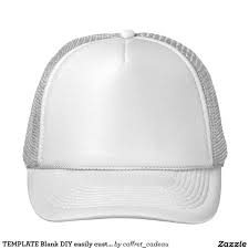 Template Blank Diy Easily Customize Add Text Photo Trucker Hat Zazzle Com In 2020 Trucker Hat Hats Wholesale Hats