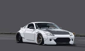 These rivet/bolt on wide body kits have taken. Nissan 350z Rocket Bunny Wide Body Kit