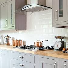 Country Kitchen With Shaker Cabinetry And Wooden Worktop Ideal Home Diy Kitchen Renovation Country Kitchen Kitchen Remodel