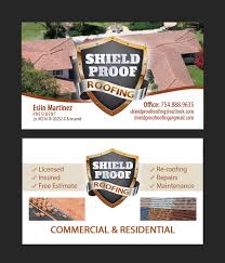 Get unique customisable roofing business cards online at zazzle. Shield Proof Roofing Materials Tight Designs Printing Service Of Florida