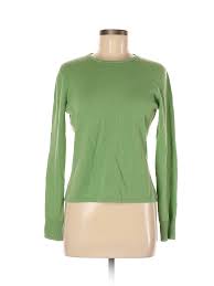 Details About Cullen Women Green Cashmere Pullover Sweater M