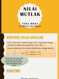 Nilai mutlak masih ingatkah kalian ? Pengertian Dan Sifat Sifat Nilai Mutlak