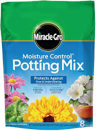 Miracle grow potting soil for vegetables. Amazon Com Miracle Gro Moisture Control Potting Mix 8 Qt Protects Against Over And Under Watering Container Plants Garden Outdoor