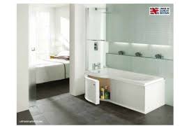 Bath panels | mdf and acrylic bath panels. P Shape Shower Bath With White Gloss Wood Effect Storage Panel Screen Ebay