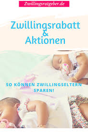 Zwillingsrabatte Prozente Kleine Geschenke Proben Zwillinge Baby Zwillinge Eltern