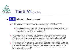 The 3a's offers a condensed format for such intervention. Tobacco Cessation Behavioral Counseling And Pharmacotherapy Cigarette Smoking