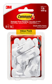 They are easy to apply and. Command Hooks Value Pack White Small 8 Hooks 16 Strips Pack Walmart Com Walmart Com
