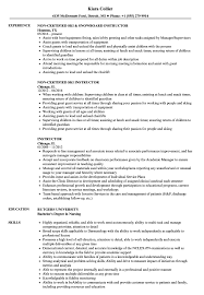 Instructor Resume Samples Velvet Jobs