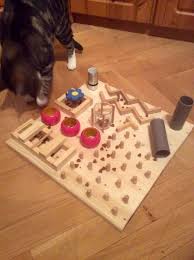 Katzenfummelbrett Intelligenzspielzeug Biete Hier Ein Selbstgemachtes Katzenspielzeug Katzen Spielzeug Katzen