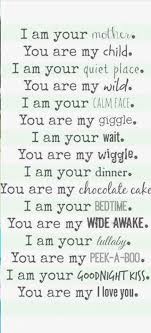 Mother Kids Poems Kids Bedtime Words