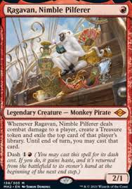 Dear card kingdom customer, we want to let you know that card kingdom will be temporarily pausing fulfillment operations at our warehouse for the next two weeks starting tomorrow, thursday the 26th. Ragavan Nimble Pilferer Modern Horizons 2 Modern Card Kingdom