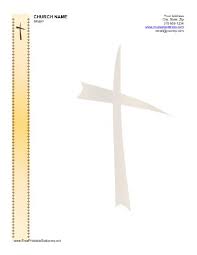 Fill in the necessary details and information, and you're ready to hit the printer. Church Stationery