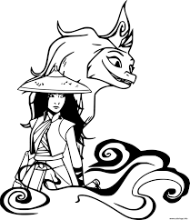 Raya et le dernier dragon, le nouveau film d'animation tant attendu des studios disney, dans un coloriage simplifié et idéal pour les petits artistes !dans la contrée de kumandra vivent cinq clans qui, ensemble, forment le clan des dragons. Coloriage Raya And Sisu Dessin Raya Et Le Dernier Dragon A Imprimer