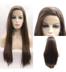 Melody Wig Synthetic Lace Front Wigs Brown Long Silky Straig