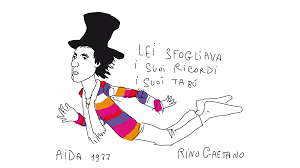 Si è classificata al terzo posto alla xxviii edizione del festival di sanremo, ed è una delle canzoni più note di rino gaetano. Aida 1977 Marco Serpieri Illustratore