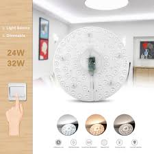 If the fan has a led light, you probably have to replace the light unless the manufacturer offers replacement bulbs. 3 Color Changeable 220v 24w 32w Led Ceiling Light Source Module Led Lamp Bulb Plate Replace Downlight 40w 50w Ceiling Lamp Tube Cukii Online