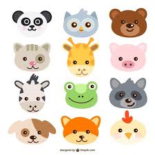 Animals Faces Animal Faces Cartoon Animals Clip Art