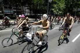 Prepare to see scantily clad cyclists during Houstons World Naked Bike Ride  on Saturday night – Houston Public Media