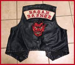 Motorcycle Gang Patch Chenille Vintage Antique Colors Satans Saints Vest 1 Motorcycle Gang Gang Chenille